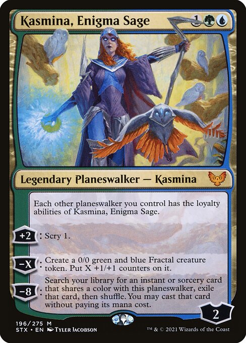 Magic the Gathering Card - Kasmina, Enigma Sage - MTG Circle