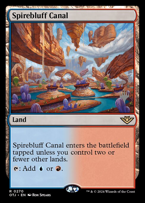 Magic the Gathering Card - Spirebluff Canal - MTG Circle