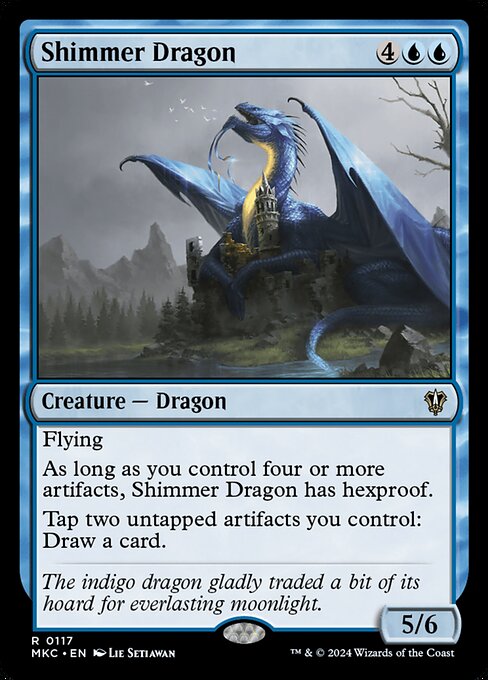 Magic the Gathering Card - Shimmer Dragon - MTG Circle
