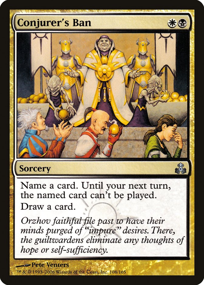 Magic the Gathering Card - Conjurer's Ban - MTG Circle
