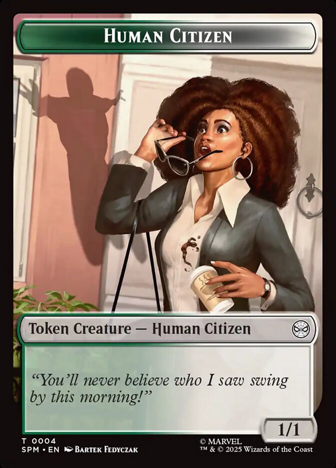 Magic the Gathering Card - Human Citizen - MTG Circle