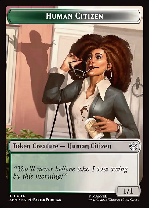 Magic the Gathering Card - Human Citizen - MTG Circle