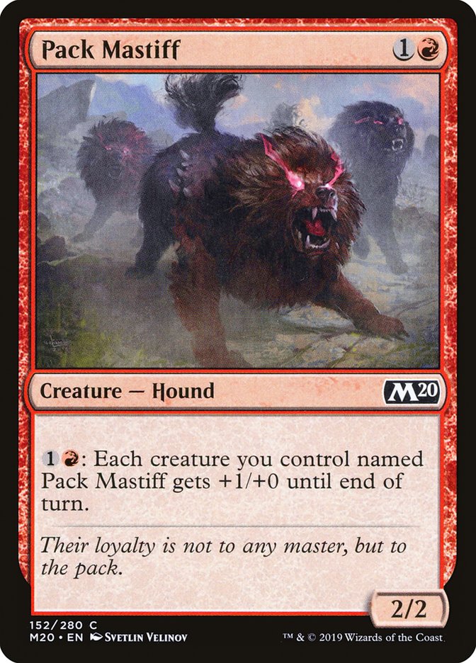 Magic the Gathering Card - Pack Mastiff - MTG Circle