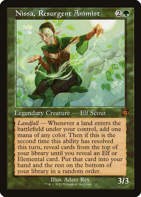 Magic the Gathering Card - Nissa, Resurgent Animist - MTG Circle