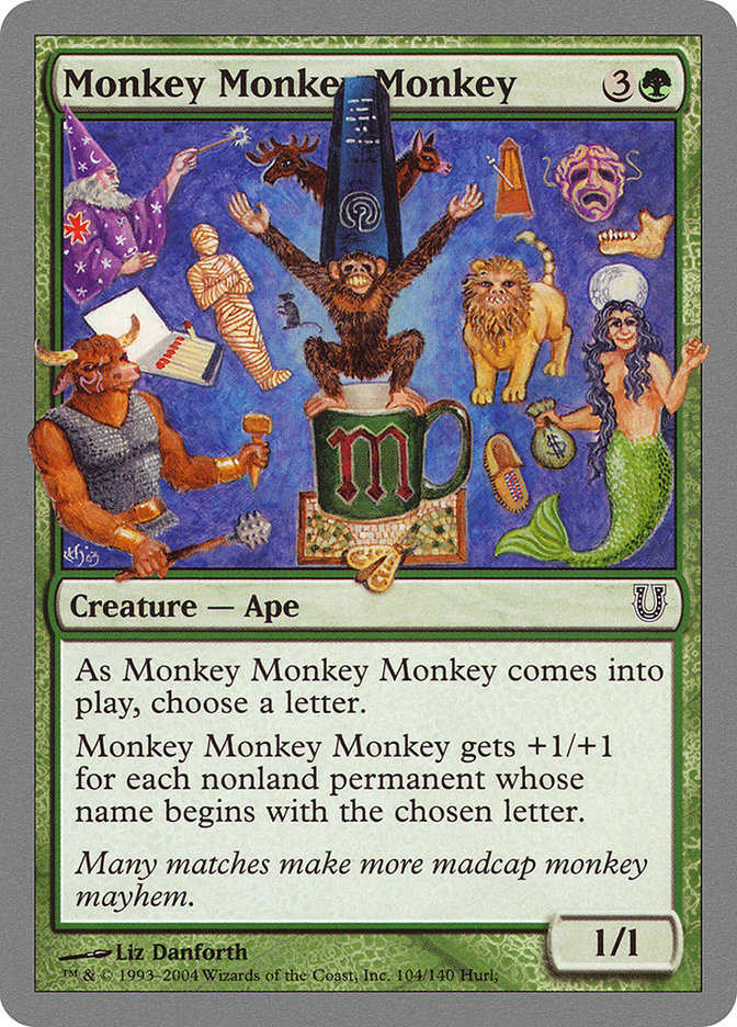 Magic the Gathering Card - Monkey Monkey Monkey - MTG Circle