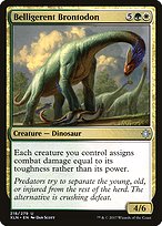 Magic the Gathering Card - Belligerent Brontodon - MTG Circle