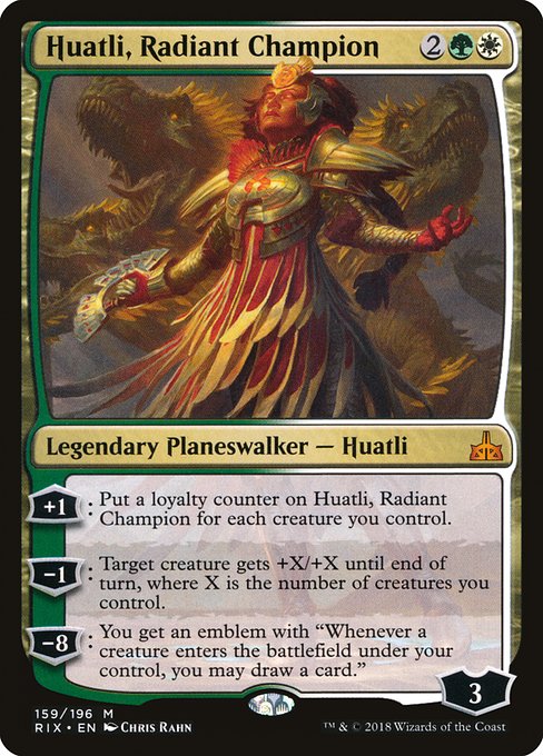Magic the Gathering Card - Huatli, Radiant Champion - MTG Circle