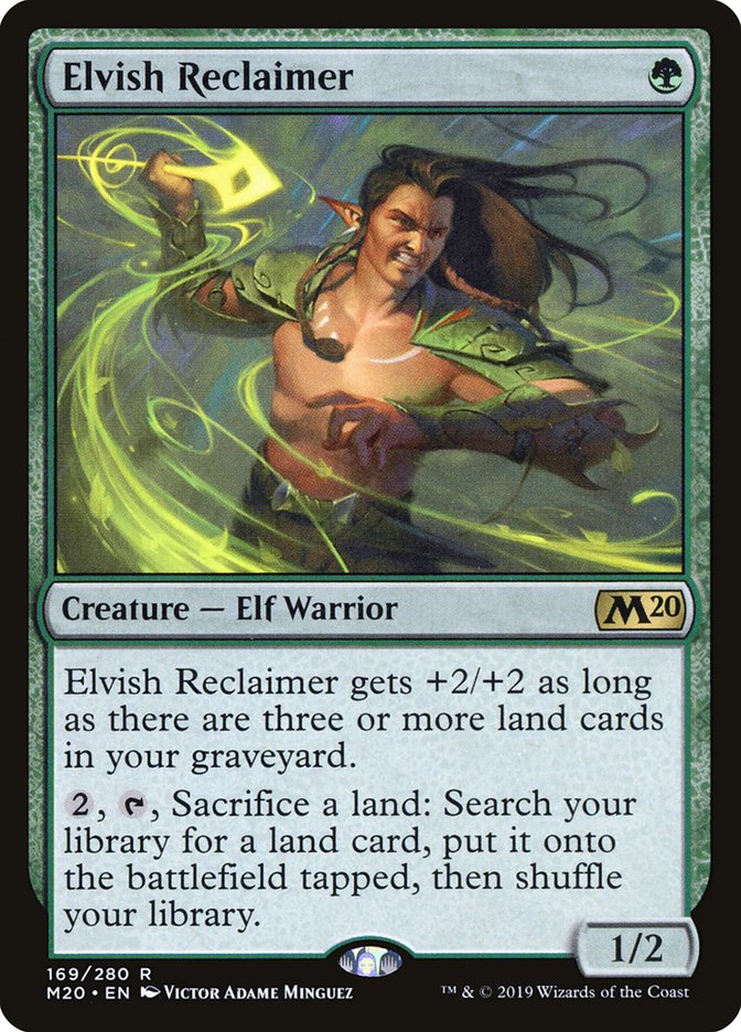 Magic the Gathering Card - Elvish Reclaimer - MTG Circle