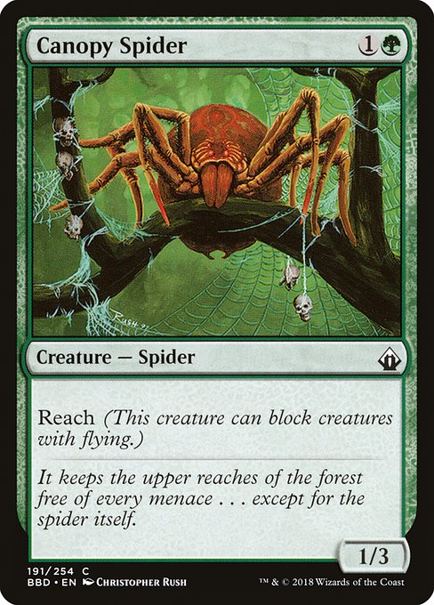 Magic the Gathering Card - Canopy Spider - MTG Circle
