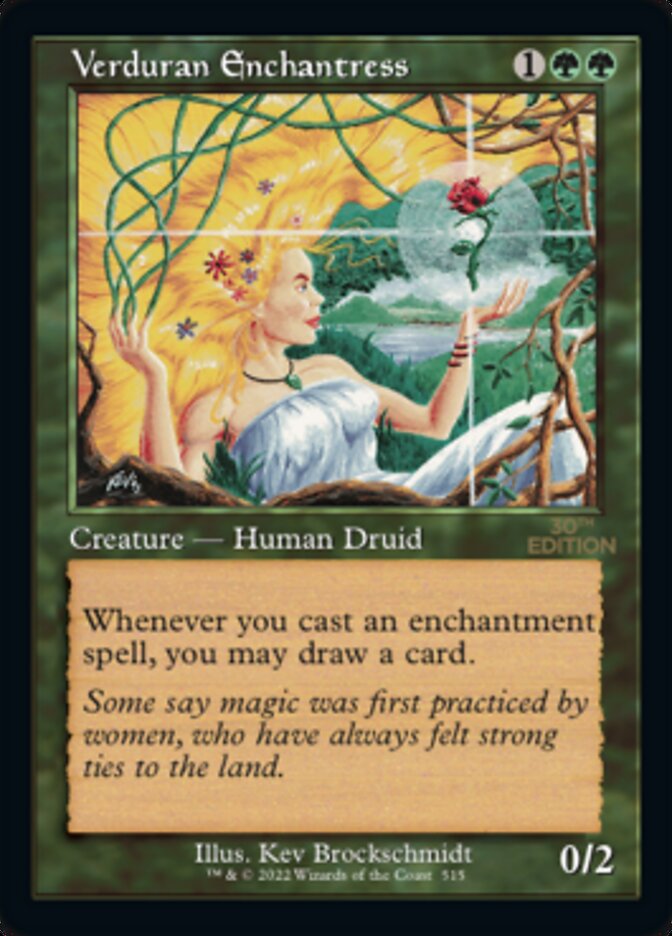 Magic the Gathering Card - Verduran Enchantress - MTG Circle
