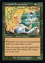 Magic the Gathering Card - Verduran Enchantress - MTG Circle