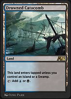 Magic the Gathering Card - Drowned Catacomb - MTG Circle