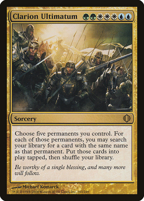 Magic the Gathering Card - Clarion Ultimatum - MTG Circle