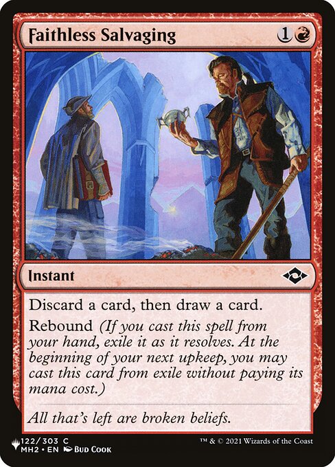 Magic the Gathering Card - Faithless Salvaging - MTG Circle