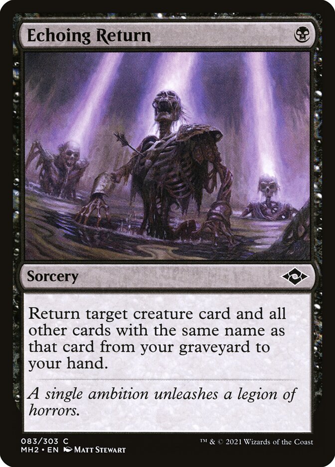 Magic the Gathering Card - Echoing Return - MTG Circle
