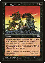 Magic the Gathering Card - Urborg Justice - MTG Circle