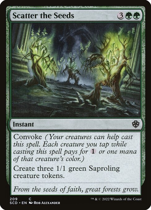 Magic the Gathering Card - Scatter the Seeds - MTG Circle