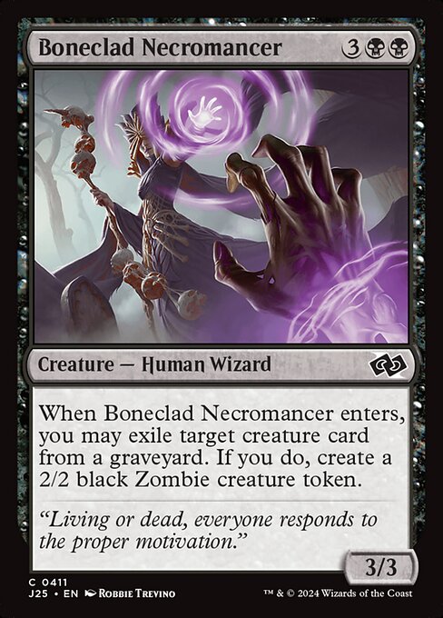 Magic the Gathering Card - Boneclad Necromancer - MTG Circle