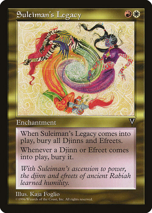 Magic the Gathering Card - Suleiman's Legacy - MTG Circle