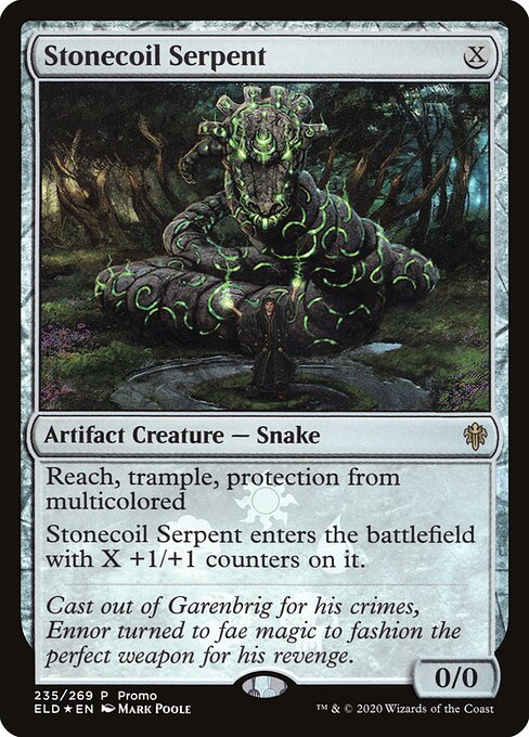 Magic the Gathering Card - Stonecoil Serpent - MTG Circle