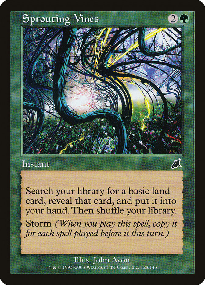 Magic the Gathering Card - Sprouting Vines - MTG Circle