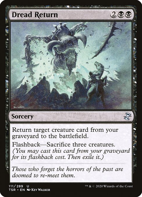 Magic the Gathering Card - Dread Return - MTG Circle