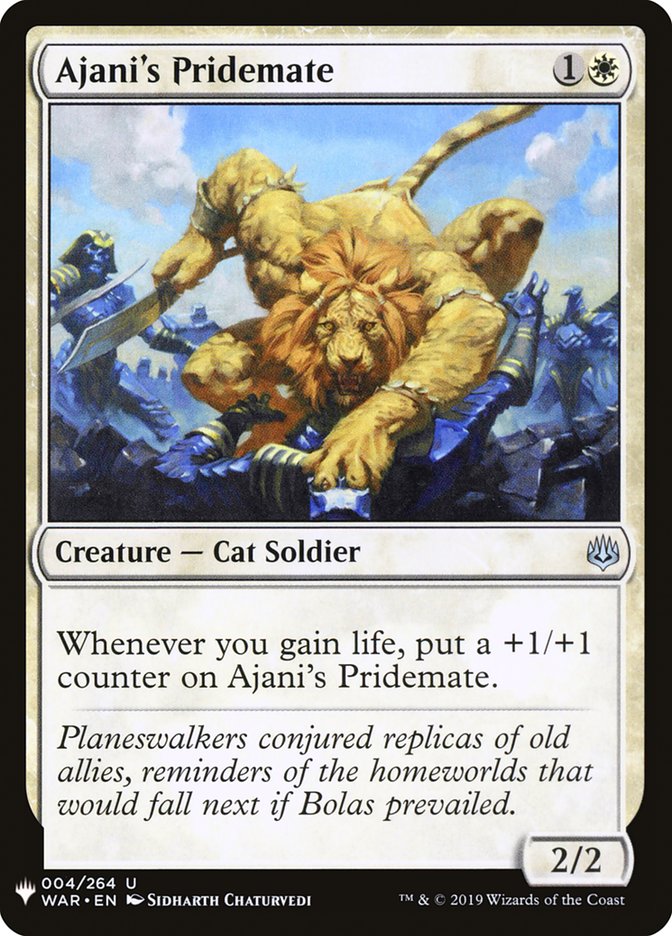 Magic the Gathering Card - Ajani's Pridemate - MTG Circle