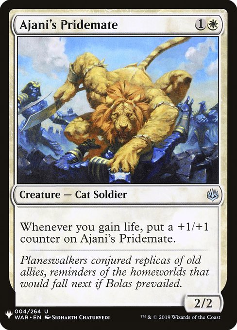 Magic the Gathering Card - Ajani's Pridemate - MTG Circle