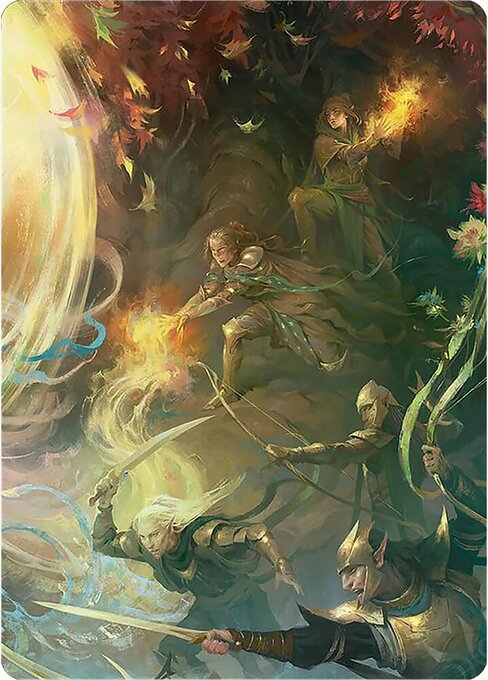 Magic the Gathering Card - Rally the Galadhrim - MTG Circle