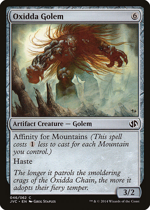 Magic the Gathering Card - Oxidda Golem - MTG Circle