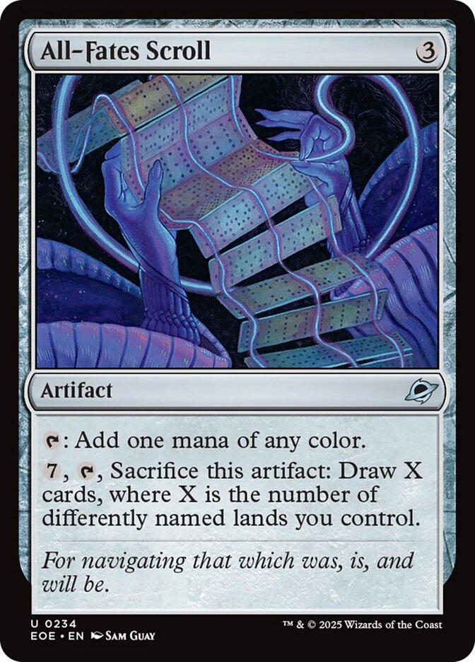 Magic the Gathering Card - All-Fates Scroll - MTG Circle