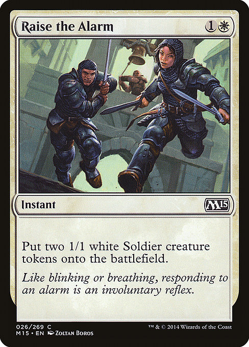 Magic the Gathering Card - Raise the Alarm - MTG Circle