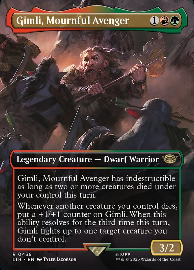 Magic the Gathering Card - Gimli, Mournful Avenger - MTG Circle