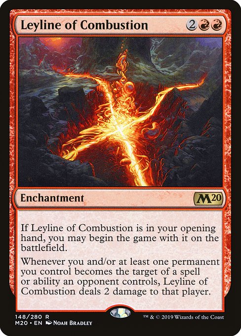 Magic the Gathering Card - Leyline of Combustion - MTG Circle