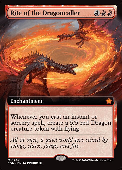 Magic the Gathering Card - Rite of the Dragoncaller - MTG Circle