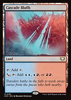 Magic the Gathering Card - Cascade Bluffs - MTG Circle