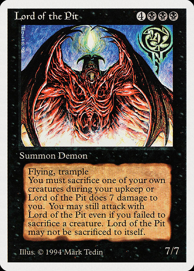 Magic the Gathering Card - Lord of the Pit - MTG Circle
