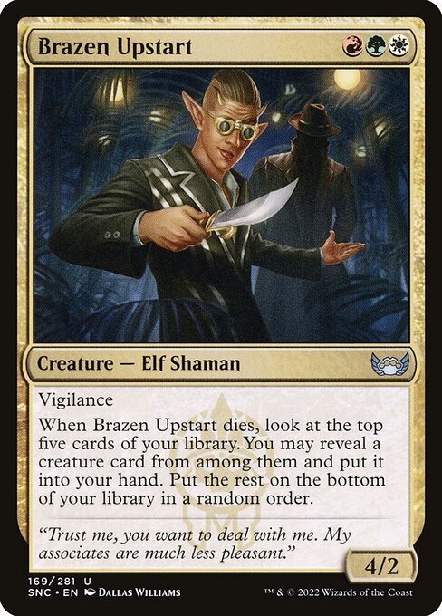 Magic the Gathering Card - Brazen Upstart - MTG Circle