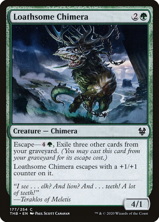 Magic the Gathering Card - Loathsome Chimera - MTG Circle