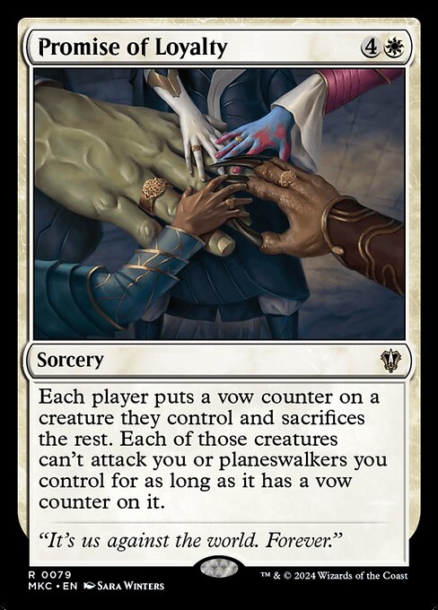 Magic the Gathering Card - Promise of Loyalty - MTG Circle