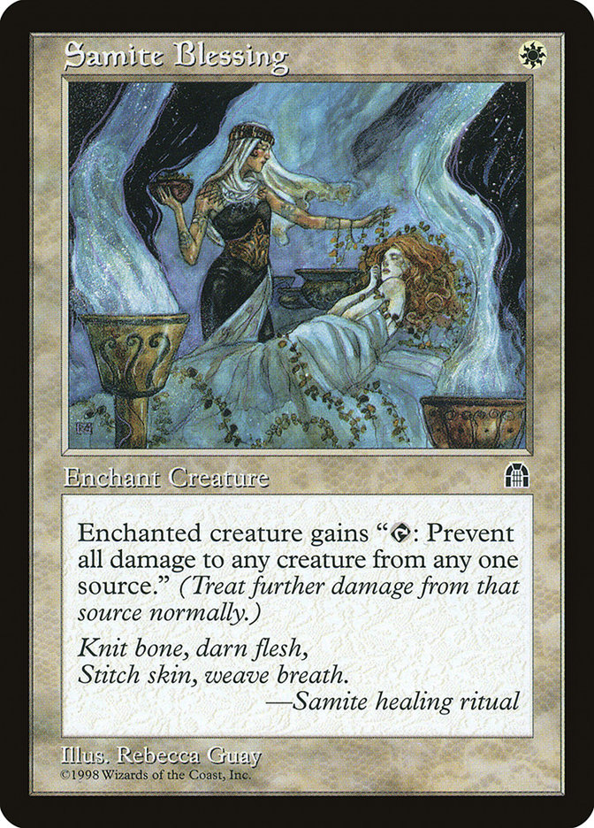 Magic the Gathering Card - Samite Blessing - MTG Circle