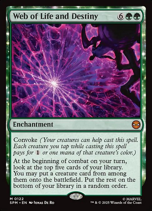Magic the Gathering Card - Web of Life and Destiny - MTG Circle
