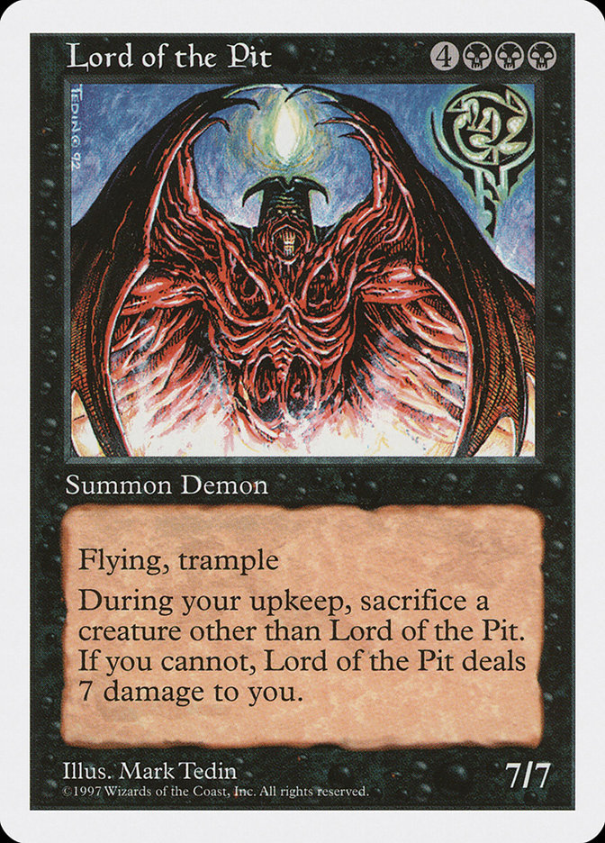 Magic the Gathering Card - Lord of the Pit - MTG Circle