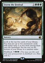 Magic the Gathering Card - Storm the Festival - MTG Circle