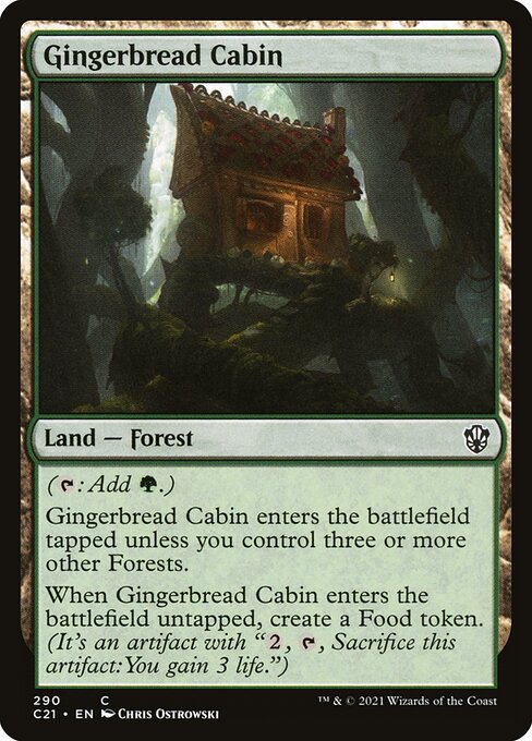 Magic the Gathering Card - Gingerbread Cabin - MTG Circle