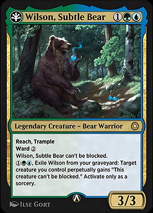 Magic the Gathering Card - Wilson, Subtle Bear - MTG Circle