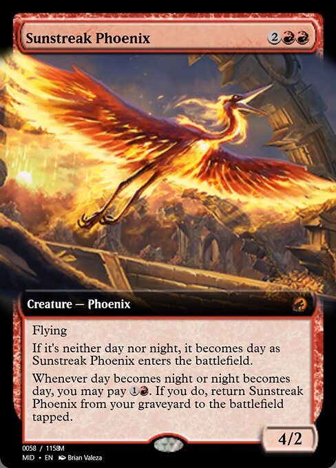 Magic the Gathering Card - Sunstreak Phoenix - MTG Circle