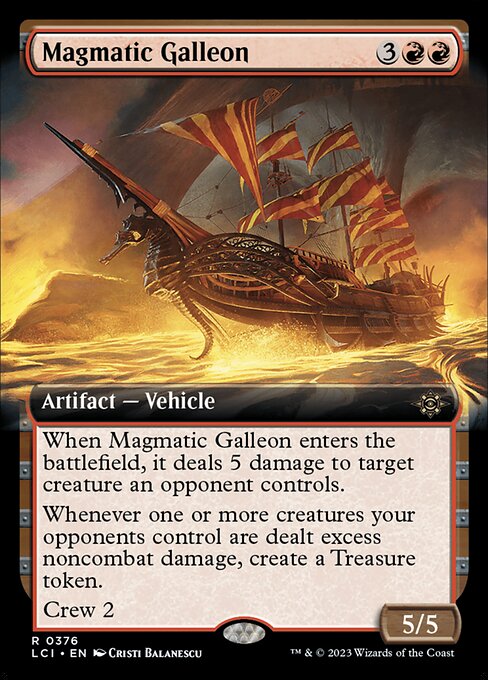 Magic the Gathering Card - Magmatic Galleon - MTG Circle