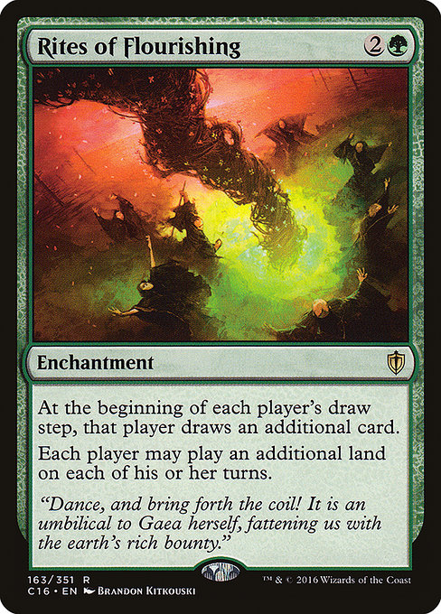 Magic the Gathering Card - Rites of Flourishing - MTG Circle
