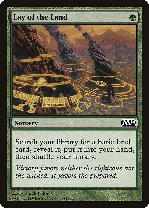 Magic the Gathering Card - Lay of the Land - MTG Circle